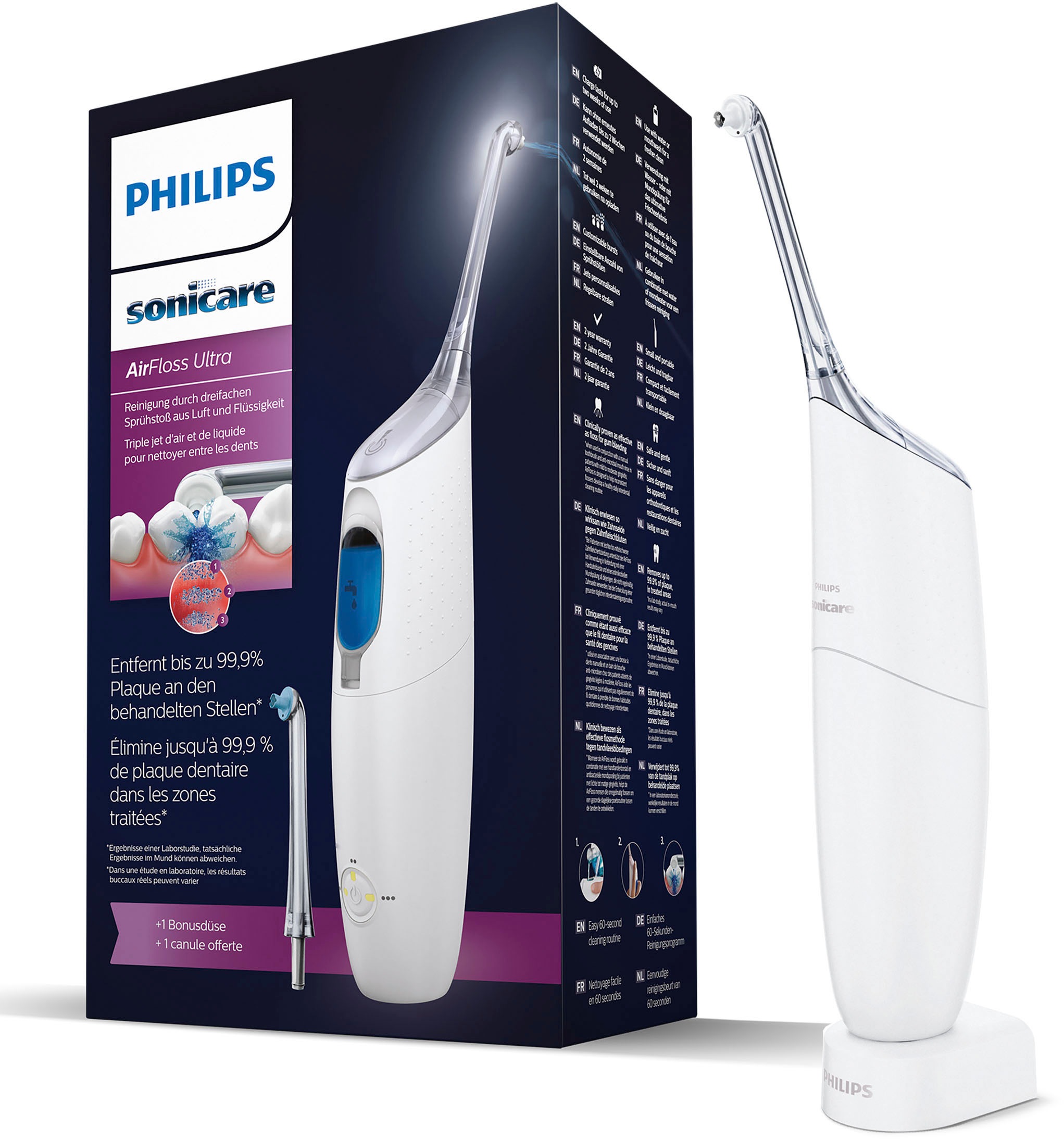 Philips Sonicare AirFloss »Ultra HX8438«, 2 St. Aufsätze}, zur Zahnzwischenraumreinigung